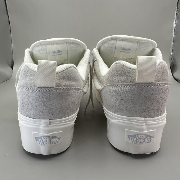 Vans Knu Skool Stack Sneaker Shoes Women's 9.5 White Beige Platform Skate - Picture 6 of 9